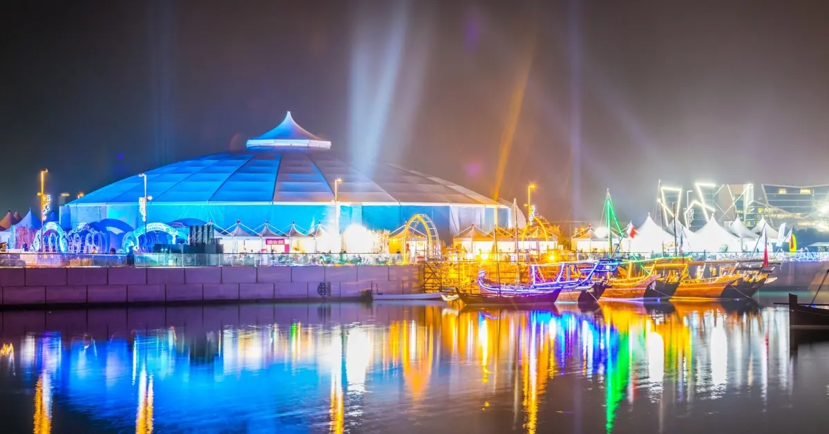 صورة توضح فعاليات العيد في أبوظبي