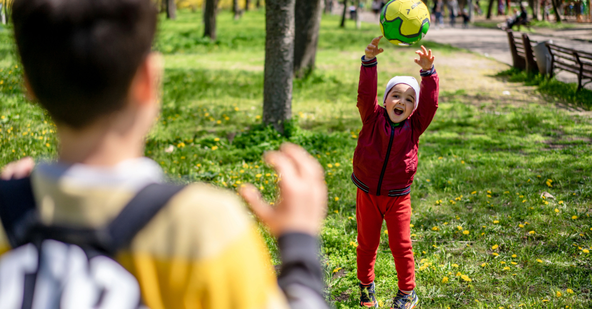 Children playing in the Al Majaz Park in Sharjah