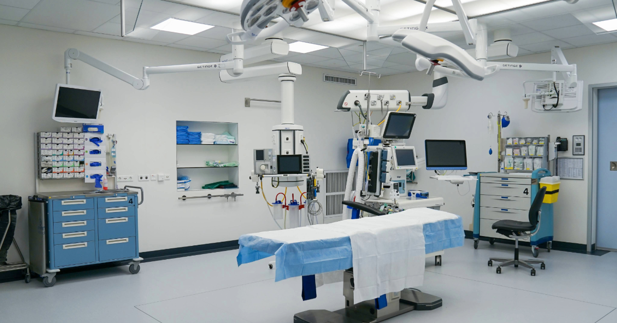 Modern Hospital Operating Room with Advanced Equipment