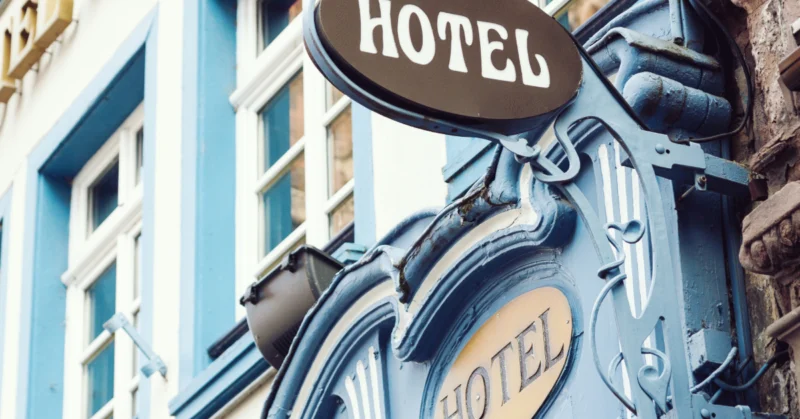 Hotel sign