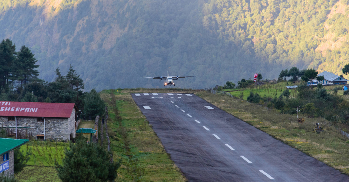 Lukla airport in Nepal