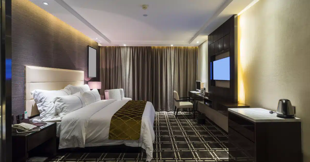 Luxury hotel room