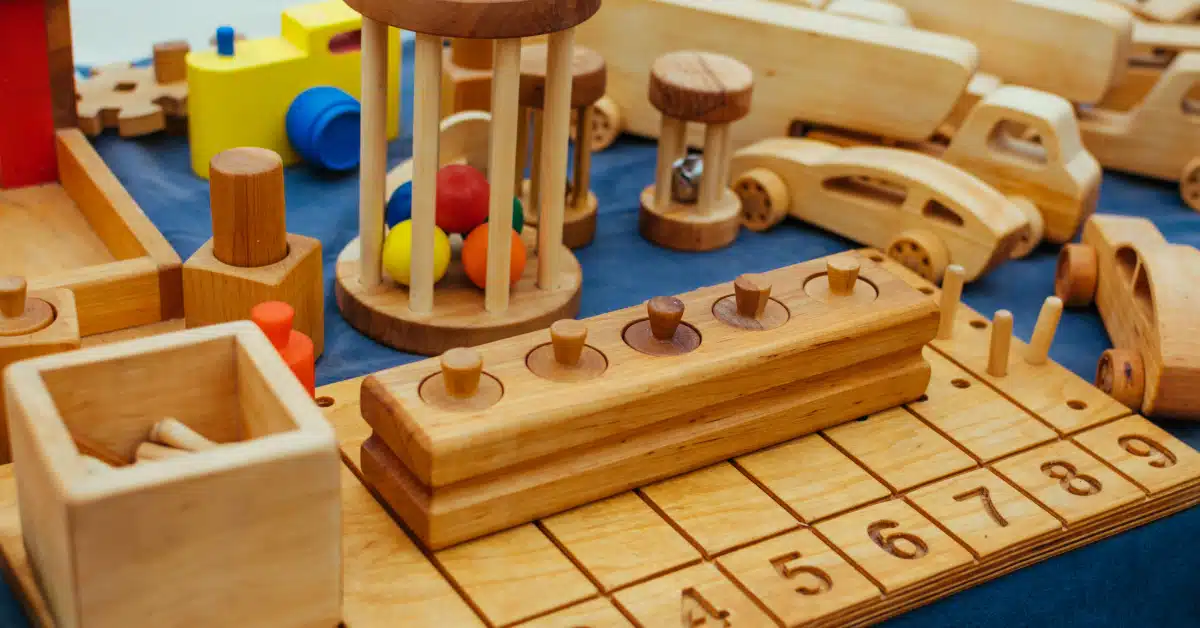 educational toys in a nursery school