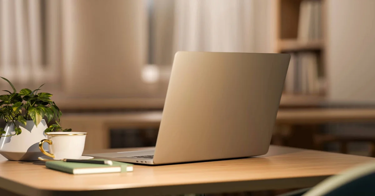 A laptop being used for a home renewal UAE residency visa