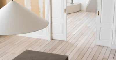 A minimalist home featuring a soft colour palette