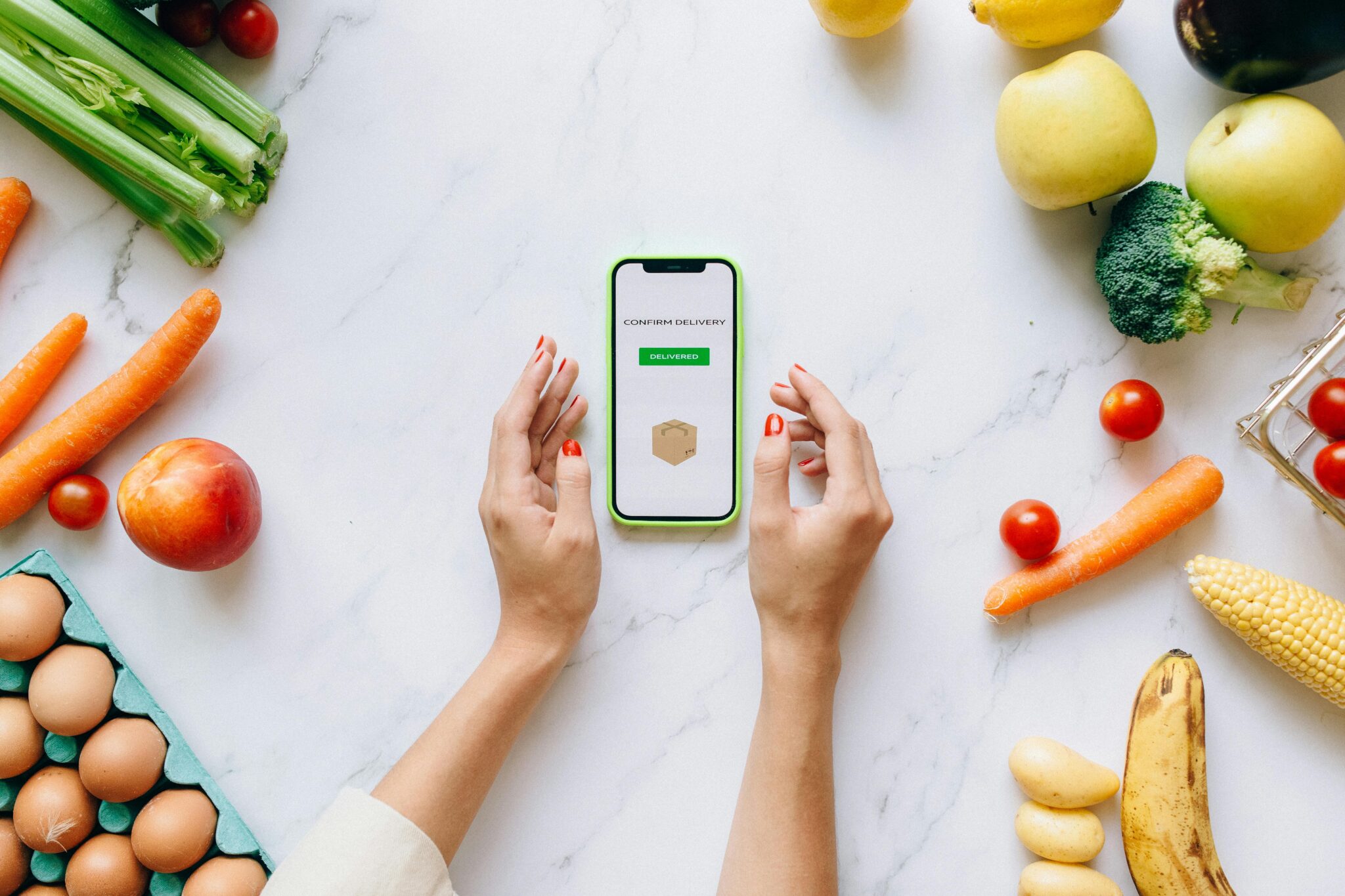 Mobile app for grocery shopping