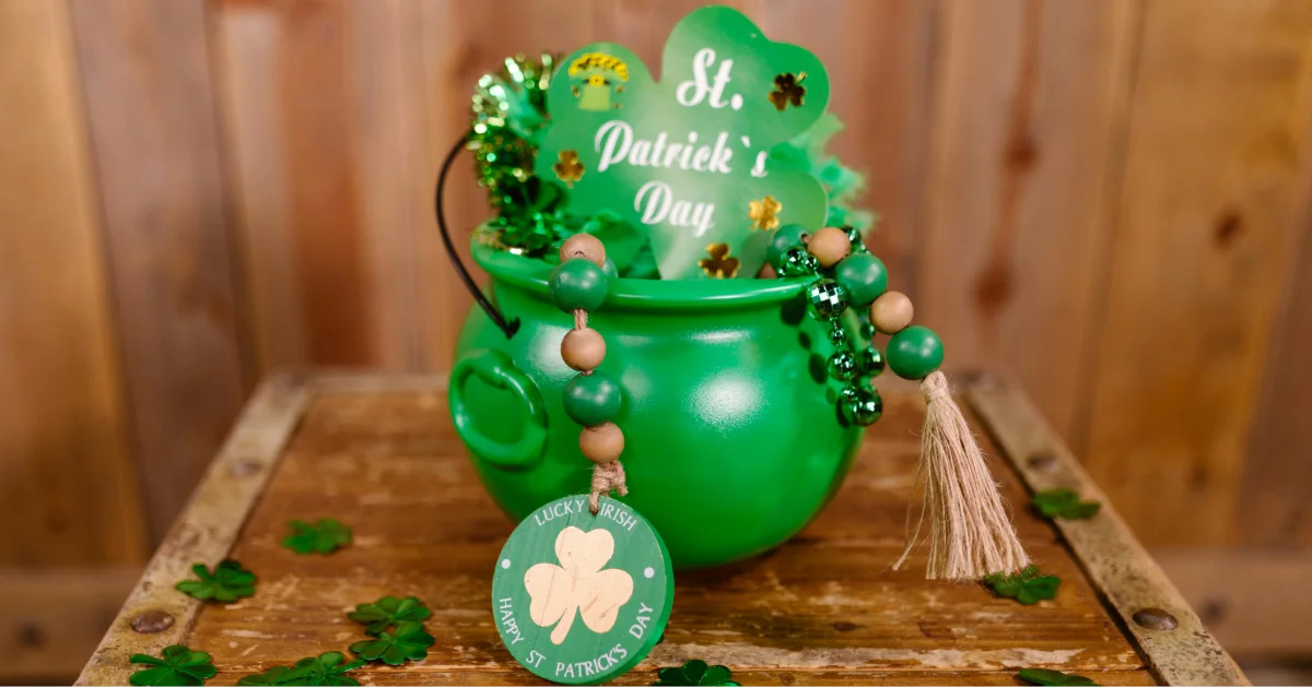 St Patrick’s themed decor
