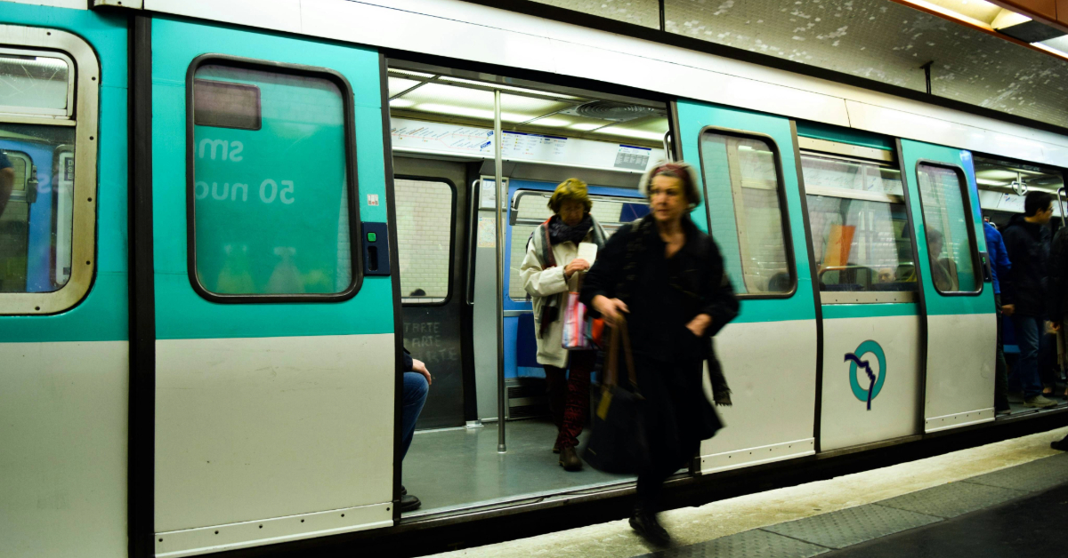 A women-only section in the train