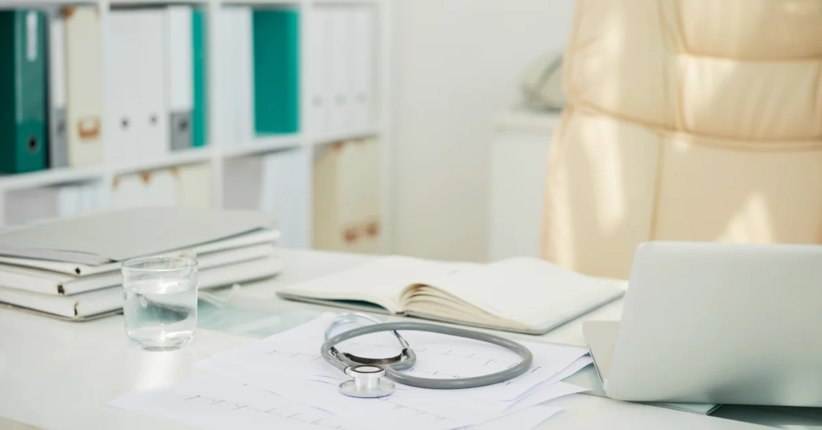 Desk in a clinic
