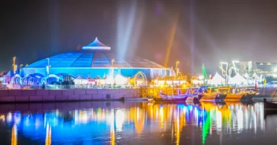 صورة توضح فعاليات العيد في أبوظبي