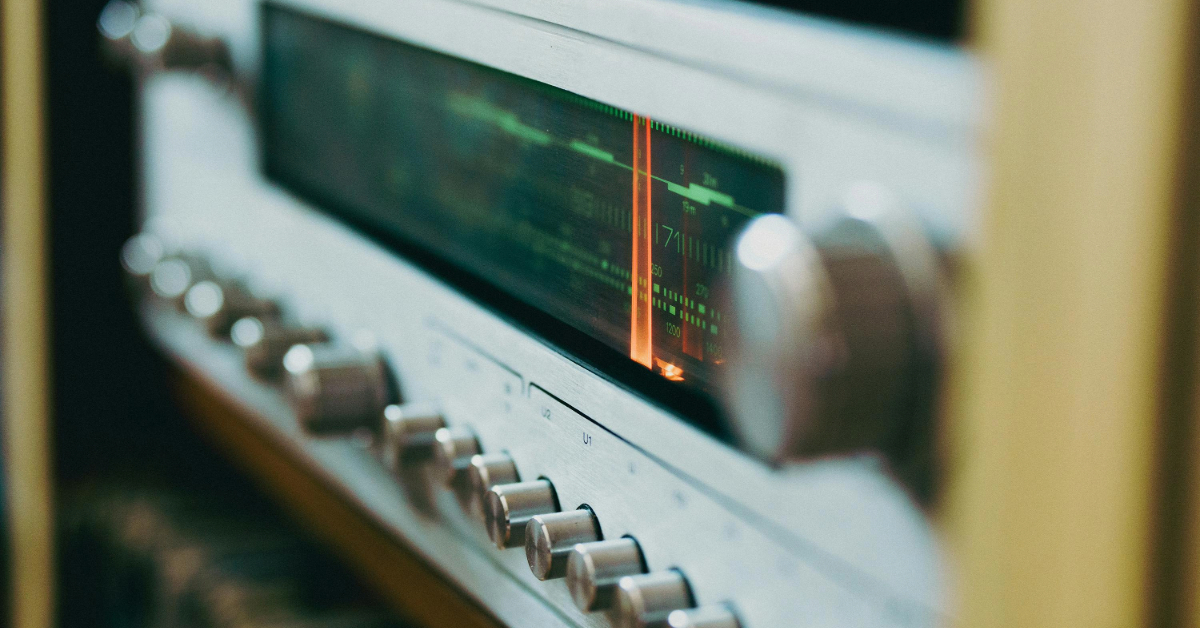 Audio equipment inside a radio station in Sharjah