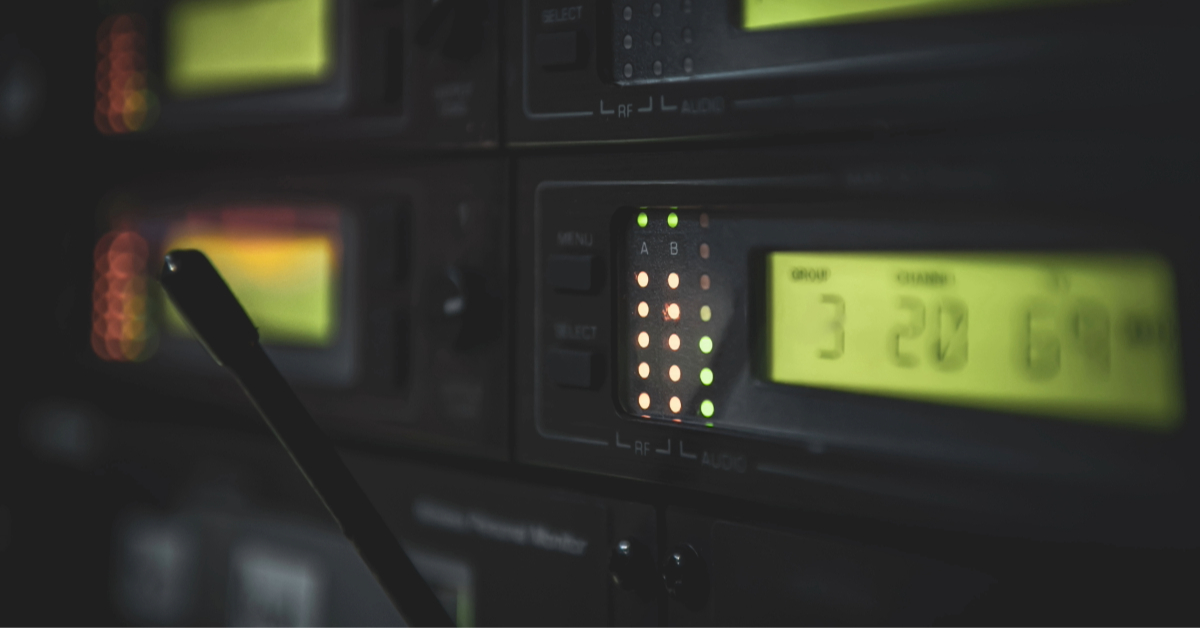 Audio equipment inside an Abu Dhabi radio station