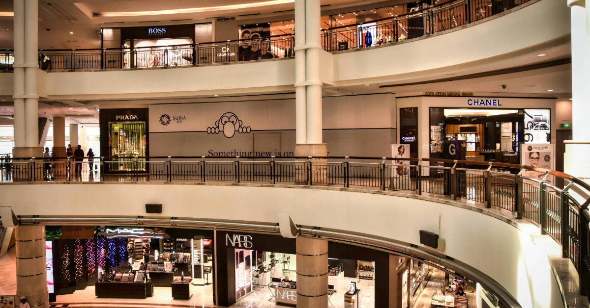 Different shops inside Ghayathi Mall