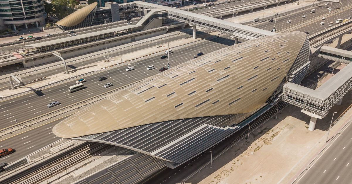 Dubai metro station