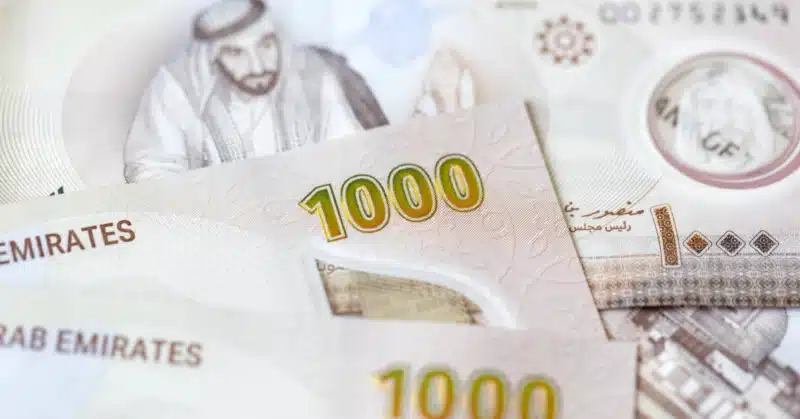 Emirati banknotes for fees