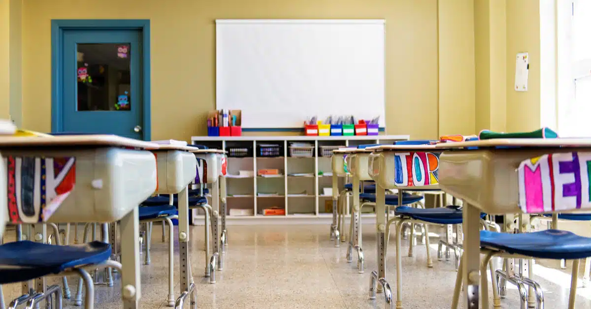 Empty elementary school