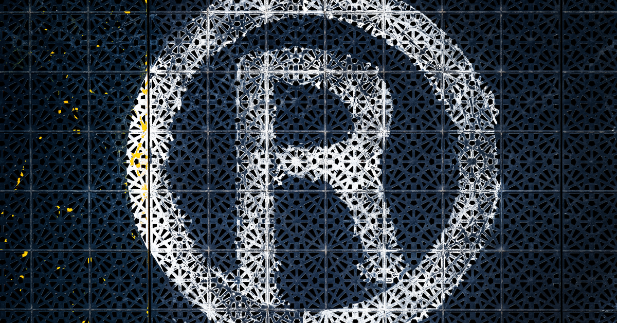 Registered Trademark Symbol on Tiled Floor