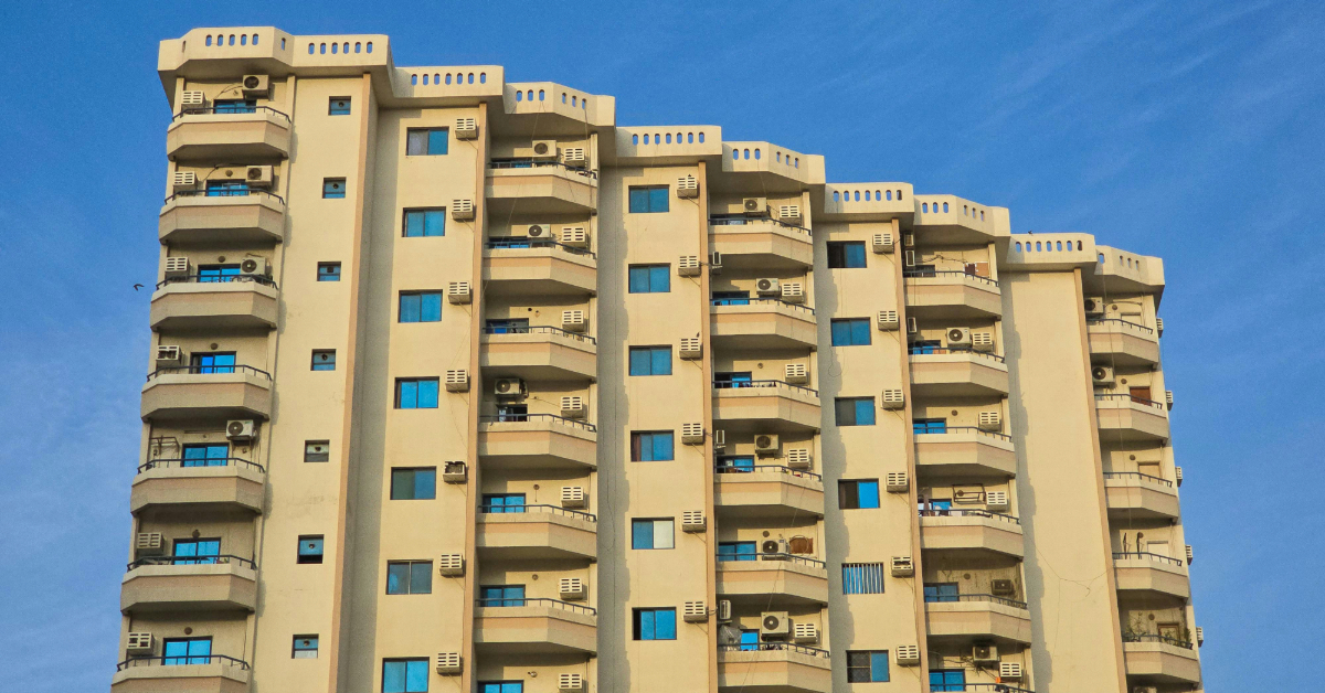 Residential building with shared housing in Dubai