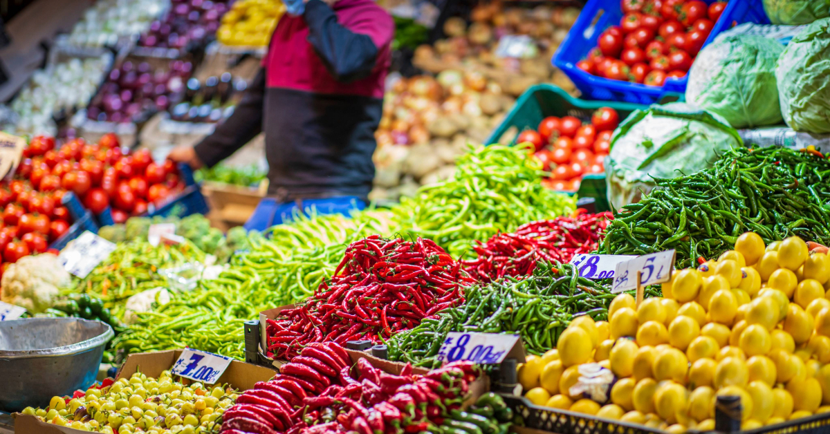 Seller at his stall