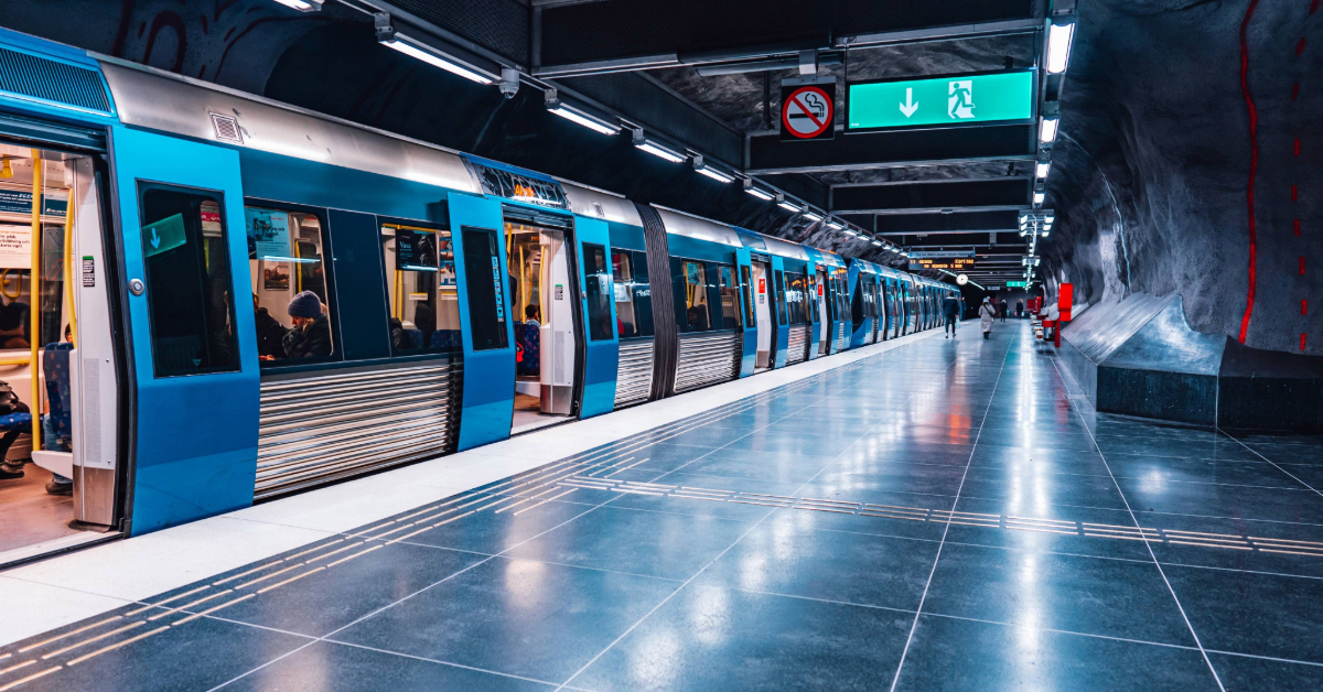 Underground metro station