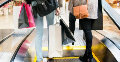 Woman enjoying shopping