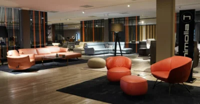 A furniture store in Sharjah selling sofas. 