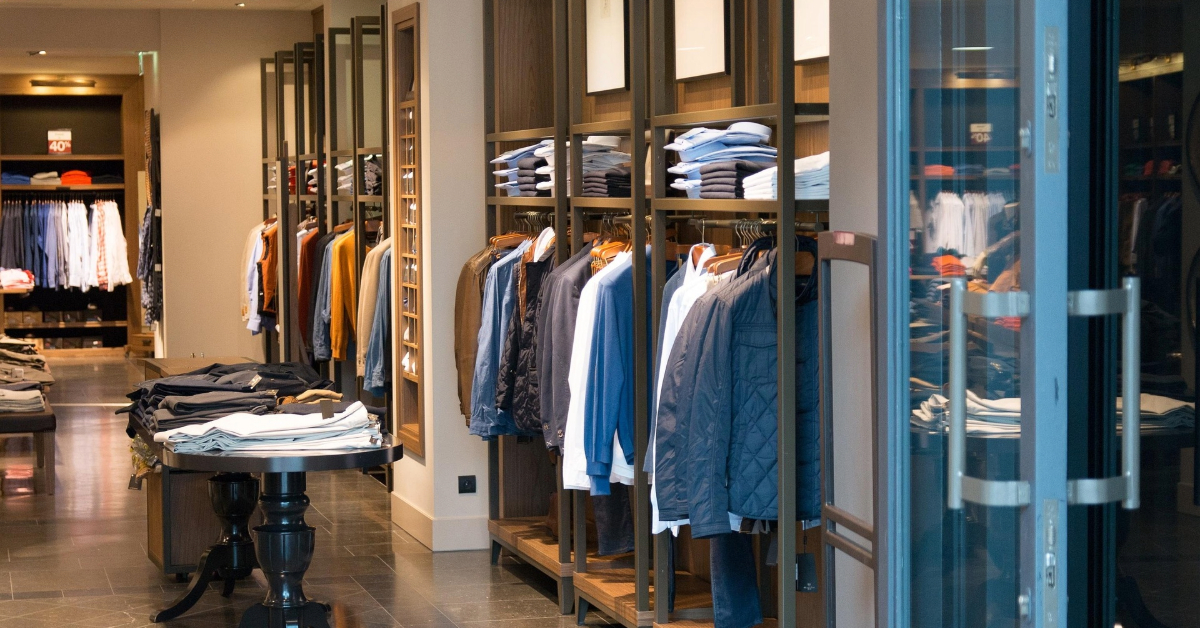 Inside a clothing shop at Ghayathi Mall