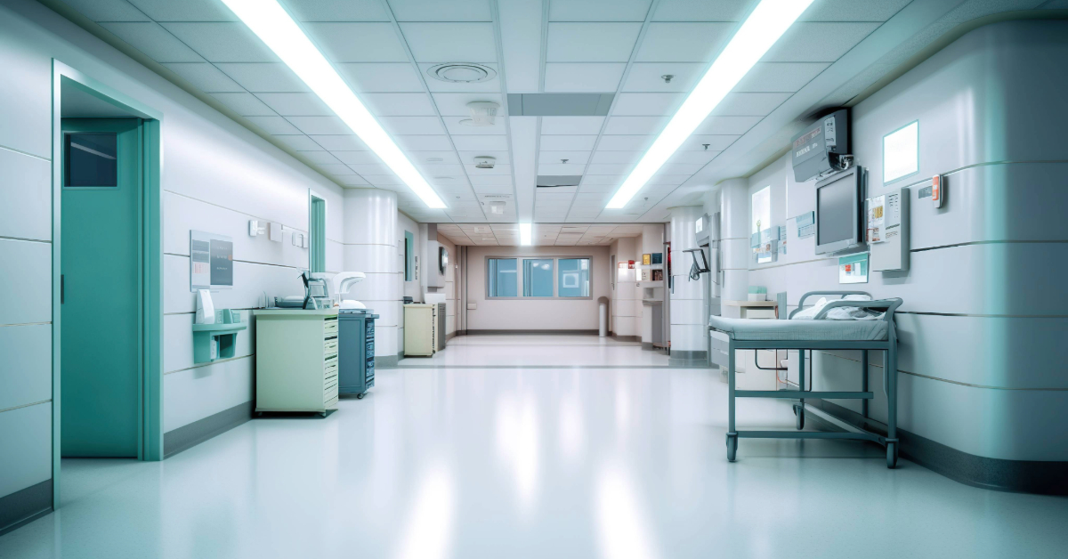 Entrance to emergency room at hospital