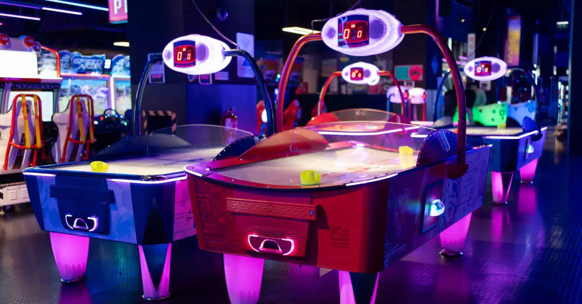 indoor entertainment space in a mall