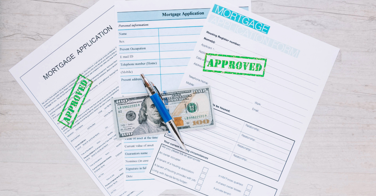 An approved mortgage application