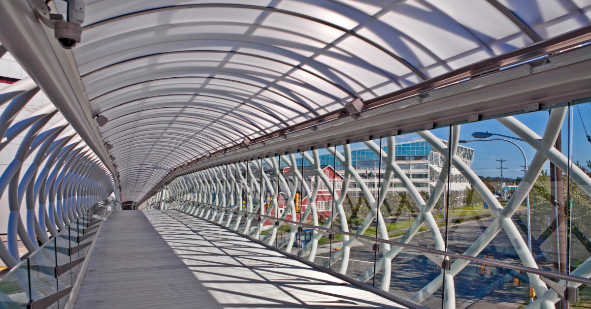 covered air-conditioned pedestrian walkway