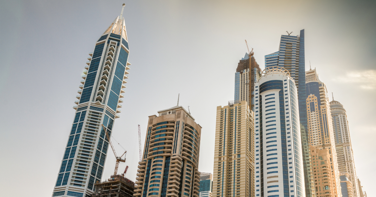 Evening Colors Of Dubai Skyline