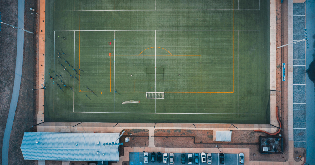 Field for playing football in Dubai