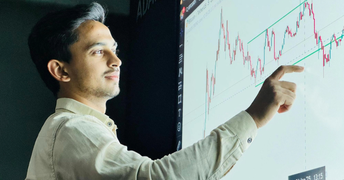 Investor watching the market