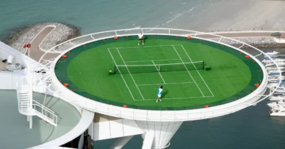 Tennis Court at Burj Al Arab