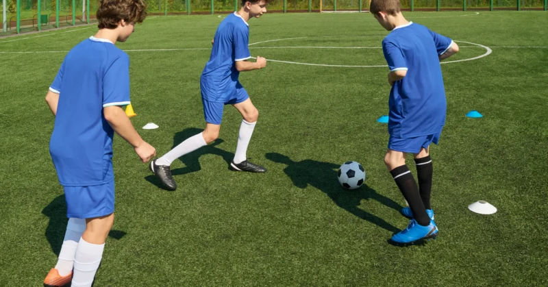 Young players training at Baniyas Club Academy in Abu Dhabi