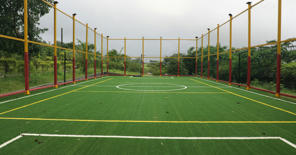 A playing area inside the Danube Sports World