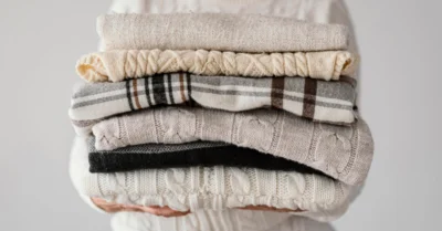Folded laundry