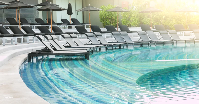 Swimming pool of a luxury hotel