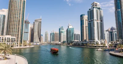 Modern city of the luxury center of dubai