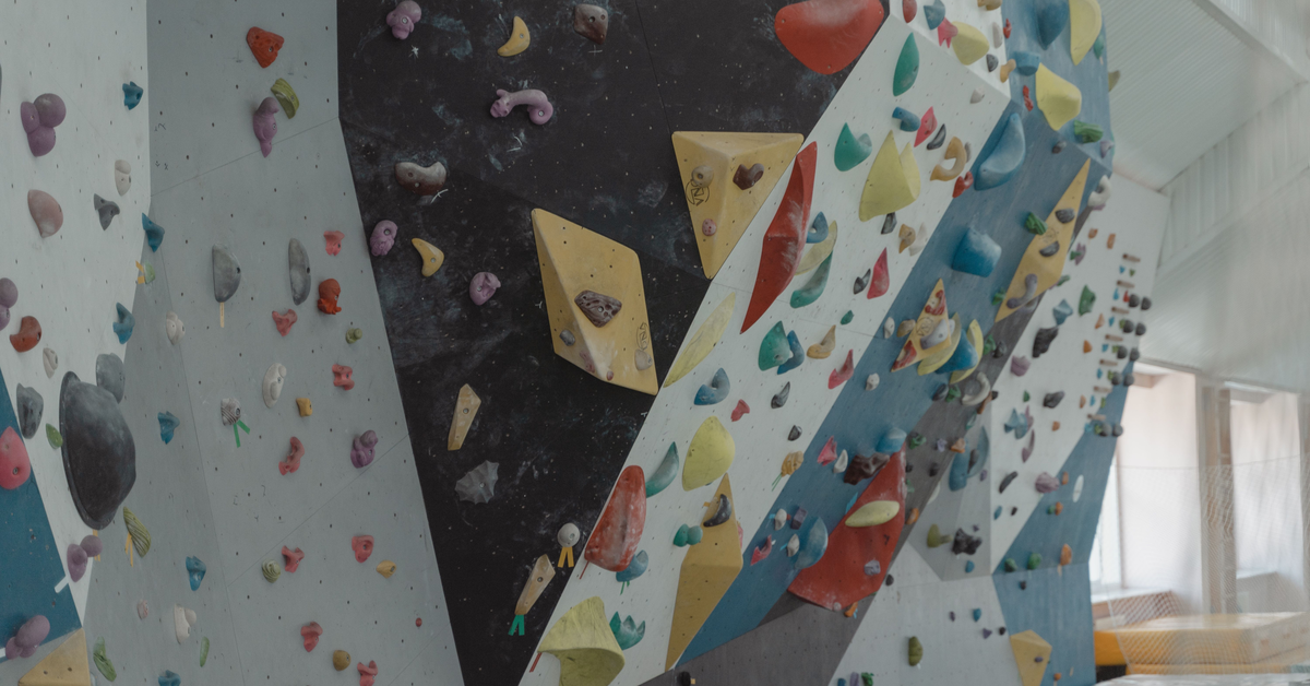 An indoor wall climbing spot in Abu Dhabi