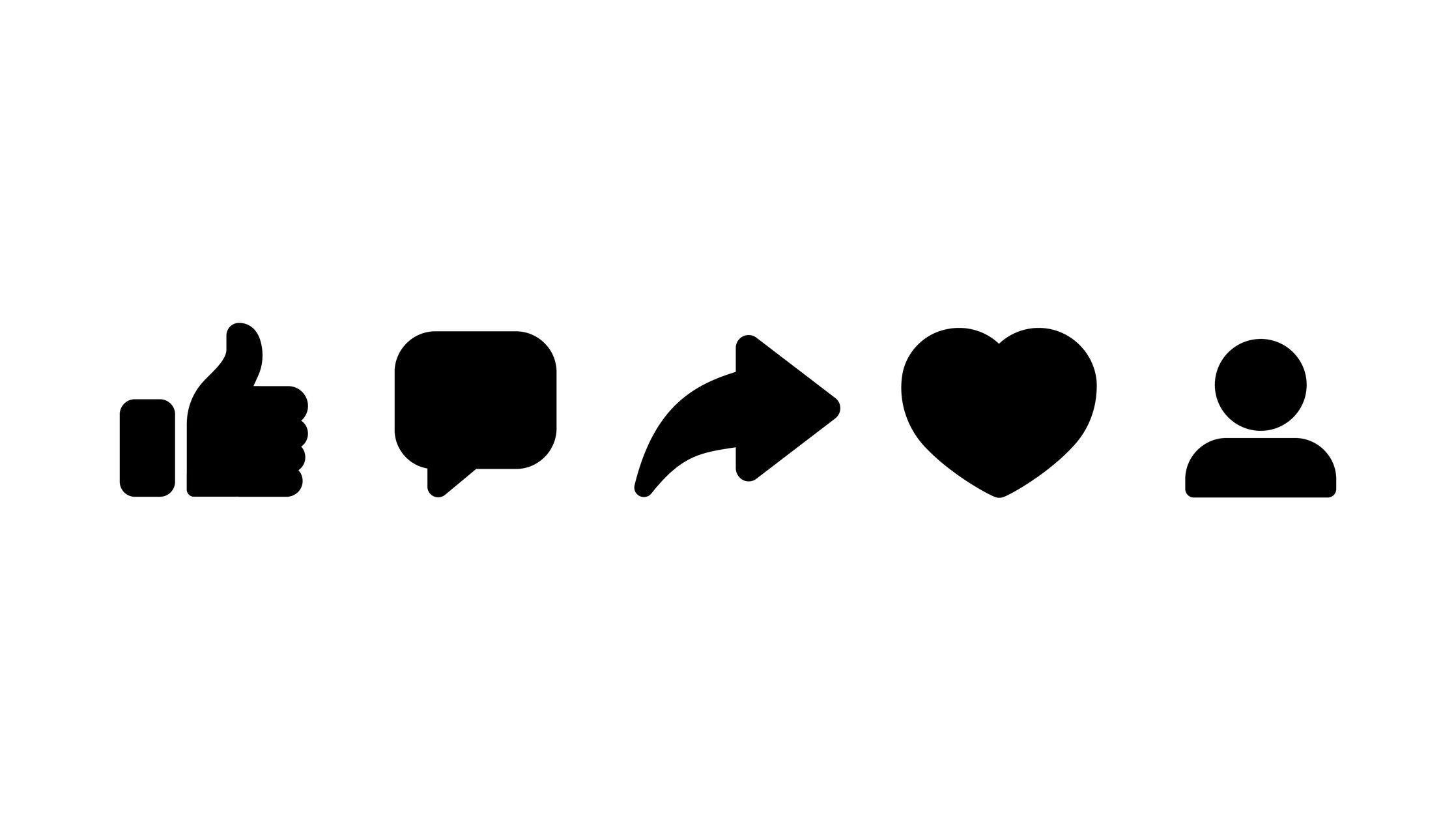 Social media engagement icons for like, comment, share, and connect, representing strategies to improve LinkedIn Social Selling Index through meaningful interactions.
