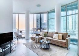 Living Room image for: Apartment - 2 bedrooms - 2 bathrooms for sale in Panoramic Tower - Dubai Marina - Dubai, Image 1