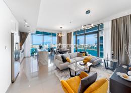 Living / Dining Room image for: Apartment - 3 bedrooms - 4 bathrooms for rent in Beach Vista - EMAAR Beachfront - Dubai Harbour - Dubai, Image 1
