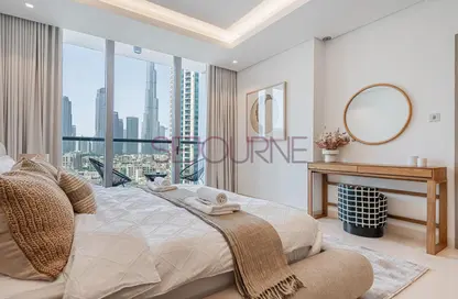 Room / Bedroom image for: Apartment - 1 Bedroom - 2 Bathrooms for rent in The Sterling East - The Sterling - Business Bay - Dubai, Image 1