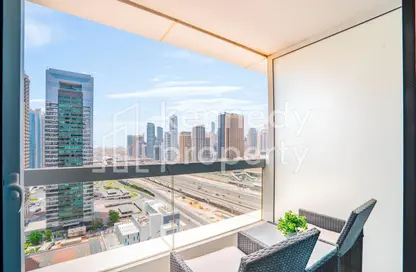 Balcony image for: Apartment - 1 Bathroom for rent in Saba Tower 3 - Saba Towers - Jumeirah Lake Towers - Dubai, Image 1