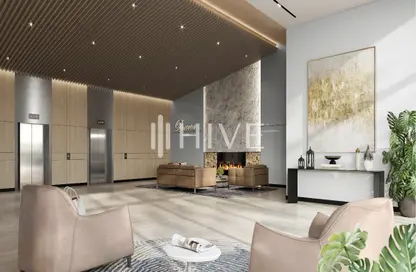 Living Room image for: Apartment - 1 Bedroom - 2 Bathrooms for sale in Riviera Chalet - Jumeirah Village Circle - Dubai, Image 1