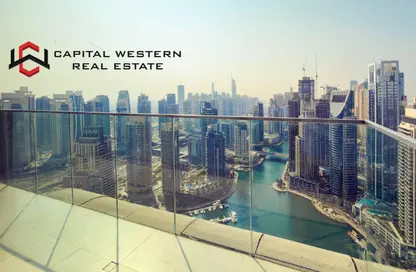 شقة - غرفة نوم - 2 حمامات للايجار في برج The ريزيدنسز at Marina Gate 1 - مارينا جيت - دبي مارينا - دبي