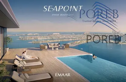 Apartment - 2 Bedrooms - 3 Bathrooms for sale in Seapoint - EMAAR Beachfront - Dubai Harbour - Dubai