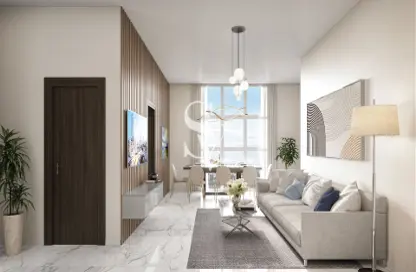 Living / Dining Room image for: Apartment - 1 Bathroom for sale in Uniestate Supreme Residence - Arjan - Dubai, Image 1